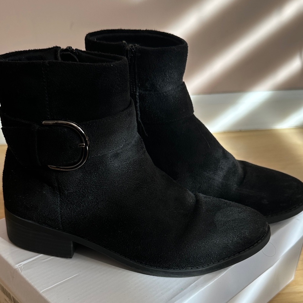 Steve Madden Black Ankle Booties